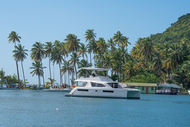 1/2 Day Private Catamaran out of Soufriere - Shore time for mud baths and waterfalls near Soufriere