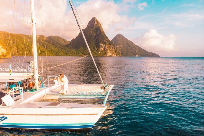 1/2 Day Private Catamaran out of Soufriere - Food and drinks onboard during a tight 4-hour window