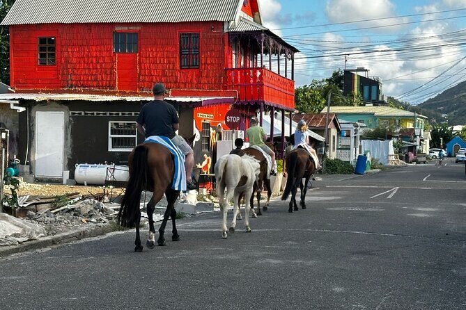 Gros Islet Village Horseback Riding run with Dore's riding Stable - Price and value: is $120 a good deal?