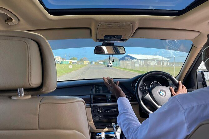 Private Luxury Hewanorra International Airport Transfer | UVF | Round-trip| - Inside the BMW SUV: Comfort, Water, and the Small Stuff