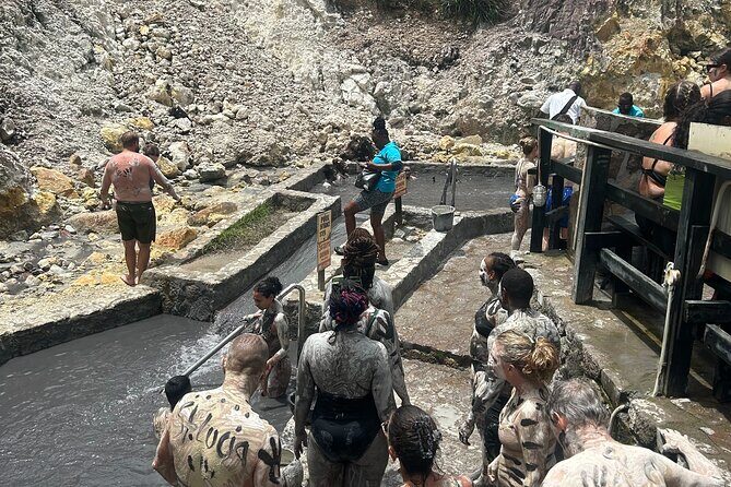 Soufriere Boat Tour Experience - A scenic harbor moment before Toraille Waterfall
