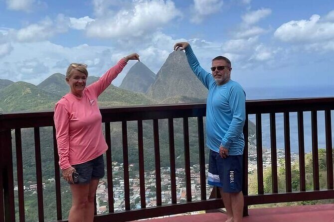 St Lucia Rum Distillery Tour & Mineral Bath Excursion - Soufrière Bay viewpoints and village drives: short stops, useful context